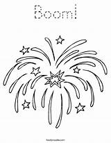 Fireworks Coloring July 4th Explosion Boom Worksheet Sheets Happy Print Pages Outline Lake Noodle Twistynoodle Built California Usa Drawings Designlooter sketch template