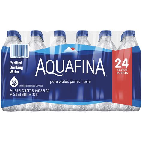 aquafina water purified drinking   fl oz  ml bottles