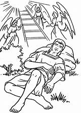Jacob Coloring Ladder Pages Esau Jacobs Angels Bible Ladders Sunday School Clipart Kids Preschool Crafts Printable Activities Story Netart Cliparts sketch template