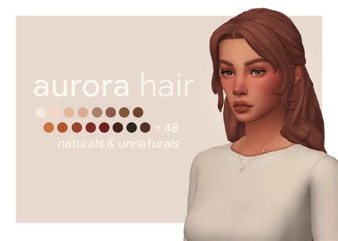 Sims 4 Maxis Match Aurora Hair The Sims Book