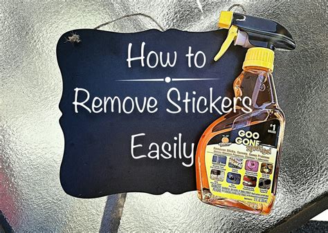 remove stickers easily mom life   pnw