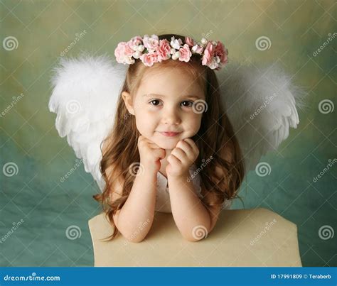 angel girl stock image image  happiness beautiful