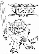 Coloring Yoda Pages Wars Star Popular sketch template