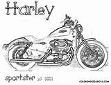 Harley Davidson Coloring Pages Printable Sportster Colouring Motorcycles Print Color Logo Sheets Book Gif Coloringtop Kids Choose Board sketch template