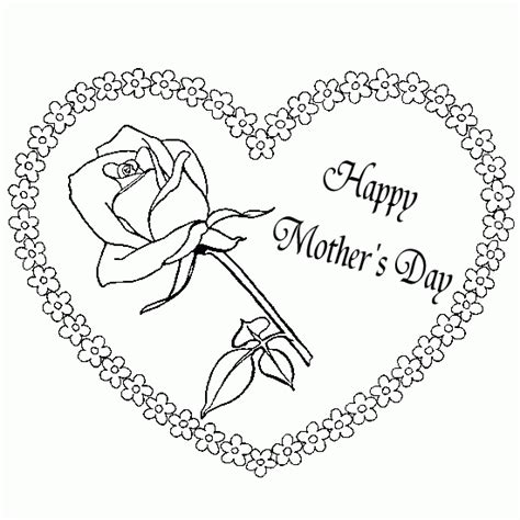happy mothers day coloring pages picture