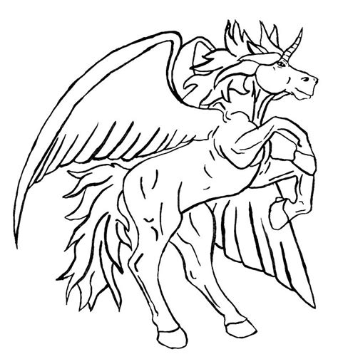 unicorn pegasus coloring pages clip art library