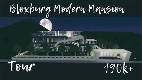 bloxburg modern mansion   youtube