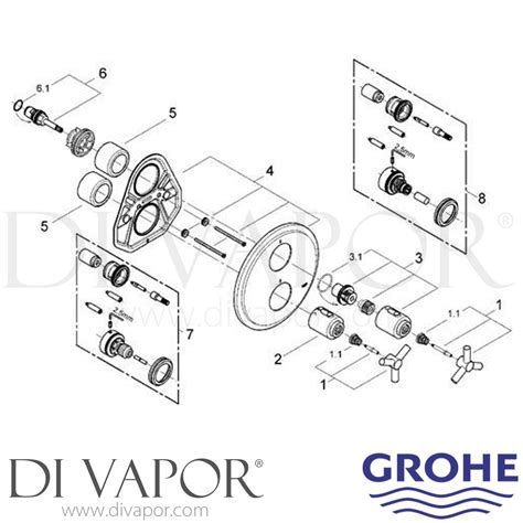 grohe shower valve spare parts gr dv