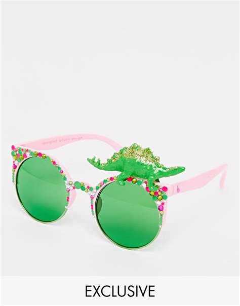 image 1 of spangled super steggy sunglasses cute sunglasses