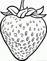 Strawberry Coloring Pages Drawing Printable Strawberries Color Fruit Cartoon Print Clipart Kids Food Object Getdrawings 123coloringpages Choose Board sketch template