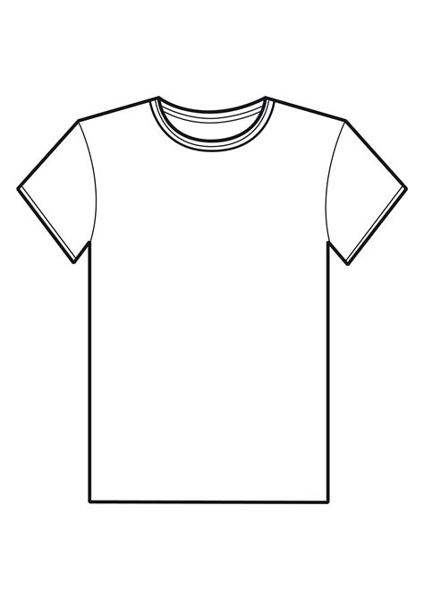 Printable Blank T Shirt Template