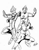 Ultraman Coloring Pages Printable Getcolorings Print Mebius Search sketch template