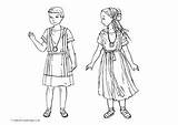 Roman Children Colouring Pages Ancient Rome Activity Clothing Clothes Coloring Village Kids Bulla Girl Child Greek Boy Romans Activityvillage History sketch template