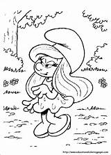 Coloring Pages Smurfs Printable Smurfette Smurf Colouring Ecoloringpage Kids Cartoon Sheets Print Info Choose Board sketch template