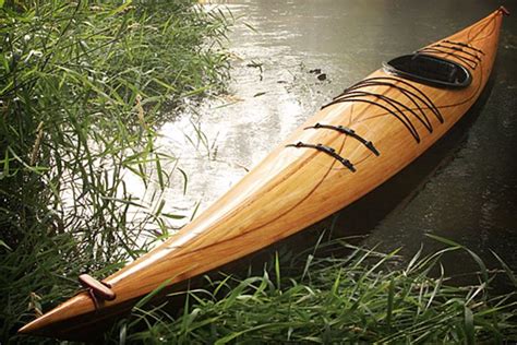 Cedar Strip Wood Kayak Wood Kayak Kayaking Wooden Kayak