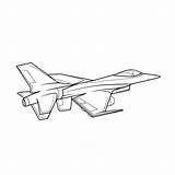 Kleurplaat F16 Vliegtuigen Gevechtsvliegtuig Kleurplaten Vliegtuig Plane sketch template