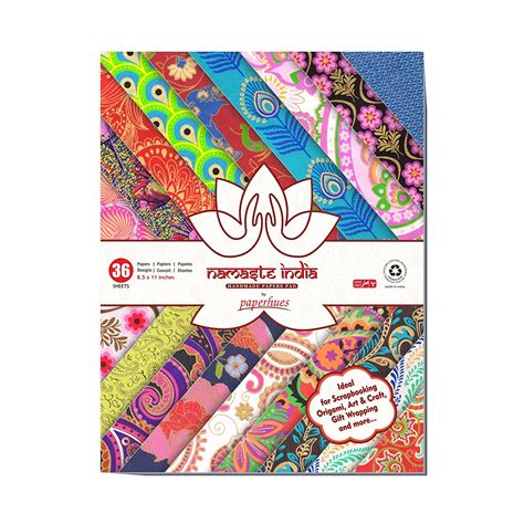 Paperhues Namaste India Collection Scrapbook Papers 8 5x11 Pad 36