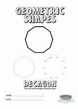 Octagon Geometric Shapes Hexagon Decagon Resources Teaching Tes sketch template