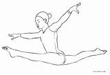 Gymnastics Coloring Pages Printable Print Kids sketch template