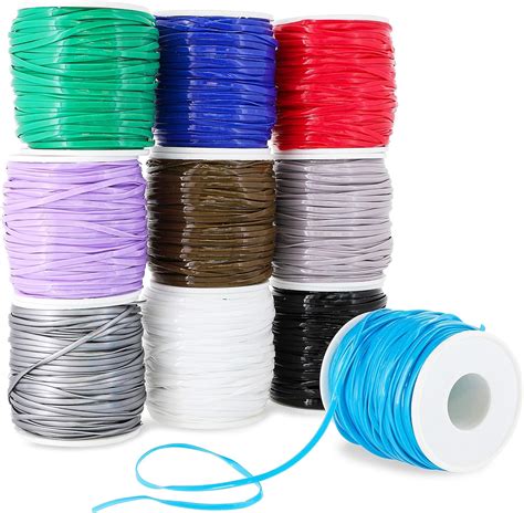 juvale  pack plastic lacing string cord  diy craft jewelry  colors   mm  yards