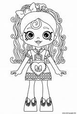 Coloring Doll Happy Places Shopkins Shoppie Pages Sue Spaghetti Lil Printable Color Info sketch template