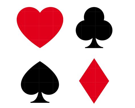 playing card symbols svg cut file playing card suits svg card etsy