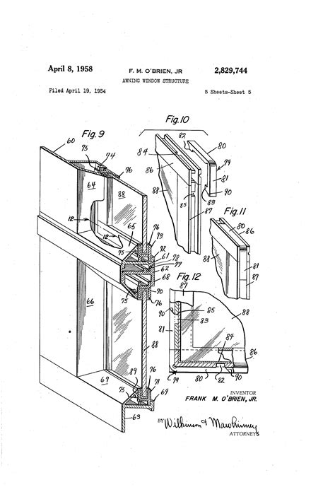 patent  awning window structure google patents