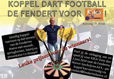 koppel dartfootball aanstaande zondag samen met  stompe darts