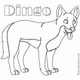 Dingo Coloring Pages Print Easy Printable Kids Sheets Getcolorings Animal Getdrawings Pdf Coloringfolder sketch template