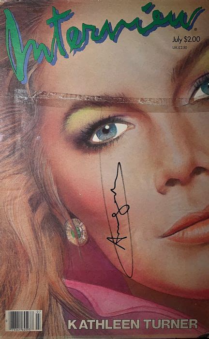 signed andy warhol interview kathleen turner   catawiki