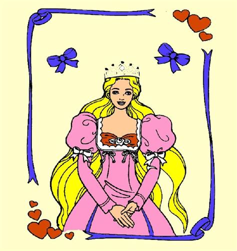 omalovanka princezna  obrazek  vybarveni pro deti