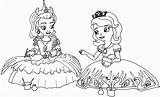 Sofia Princesa Mewarnai Ausmalbilder Coloringhome Itl Block Prinzessin Getdrawings sketch template