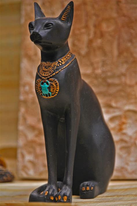 For Sale Handmade Egyptian Black Bastet Statue Bastet Egyptian Art