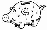 Piggy Cerdito Huchas Trouwshop Wikiclipart sketch template