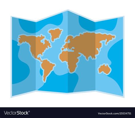 isolated map design royalty  vector image vectorstock