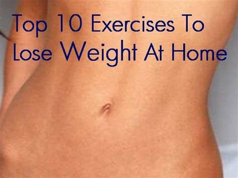 top 10 exercises to lose weight at home