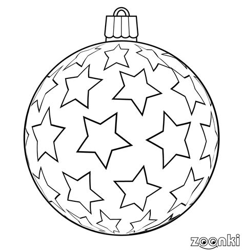 christmas bauble coloring coloring pages