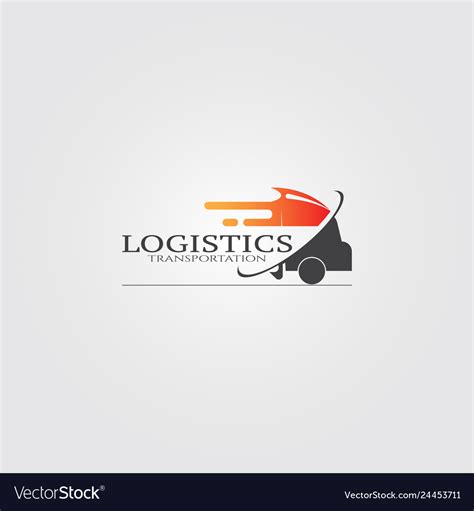 trucking transportation logo logo  business vector image