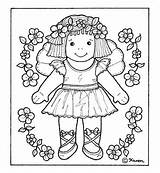 Ditte Paper Fairy Doll Flower Til Påklædningsdukke Farvelægge Colour sketch template