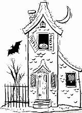 House Haunted Coloring Pages Drawing Halloween Simple Easy Printable Print Clipart Casa Houses Color Colouring Popular Getdrawings Library Clip Google sketch template