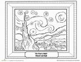 Gogh Starry Kids Hayes Desmond Gabby Drawings sketch template