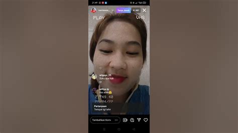Punya Ayang ⁉️ Sania Putri Calista Jawab Live Instagram Youtube