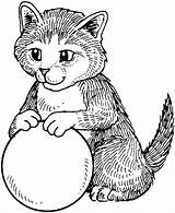 Coloring Printable Pages Color Clipart Clipartbest Cat sketch template