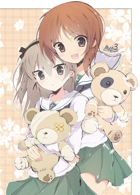 boko nishizumi miho and shimada arisu girls und panzer