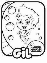 Bubble Guppies Coloring Pages Gil Kids sketch template
