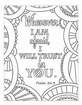 Faith Psalm Sundayschool sketch template