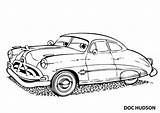 Cars Hudson Doc Para Colorear Dibujos Carros Coloring Pages Disney Choose Board sketch template