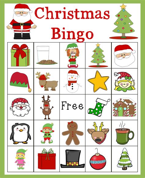 blank christmas bingo cards