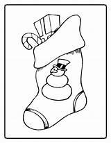 Stocking Christmas Coloring Pages Printable Kids Easy Templates Clipart Color Cliparts Print Library Popular Favorites Add sketch template