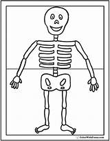 Coloring Halloween Skeleton Pages Easy Sheet Printable Preschool Pdf Happy Colorwithfuzzy sketch template